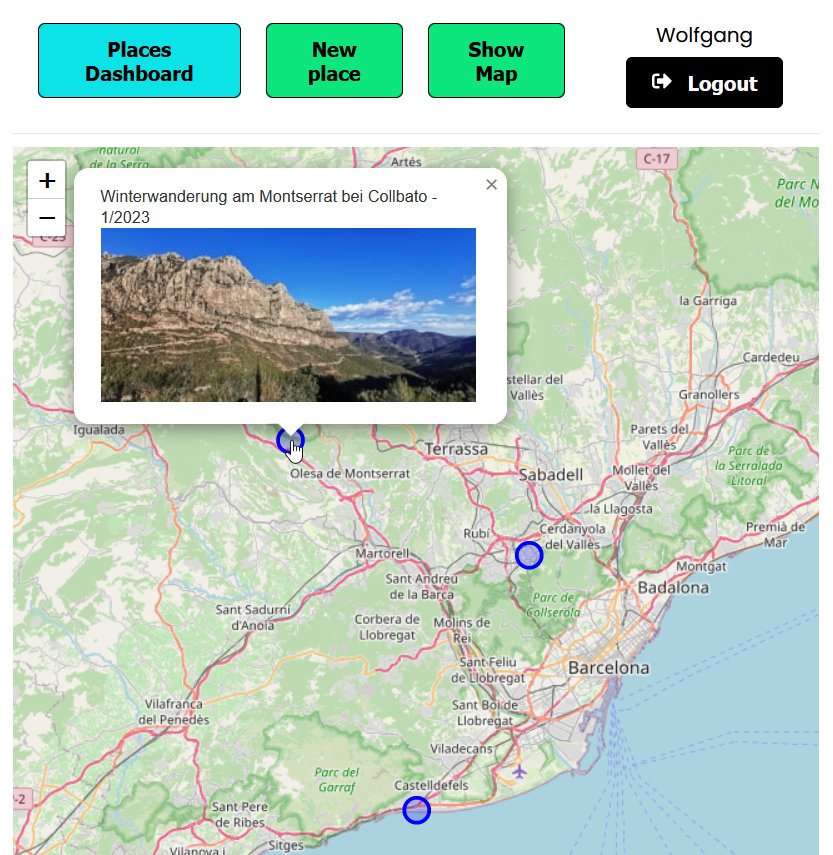 UI of Places-App